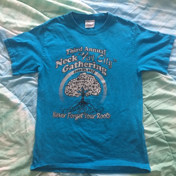 Port and Company Tops - Blue t-shirt